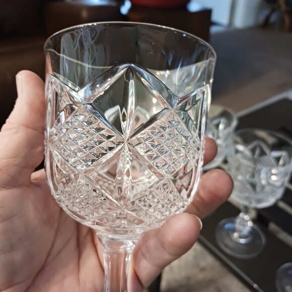 Set of 4 CRISTAL D'ARQUES-DURAND Palais Wine Glasses 6” - Picture 3 of 6